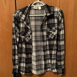 Black and white flannel
